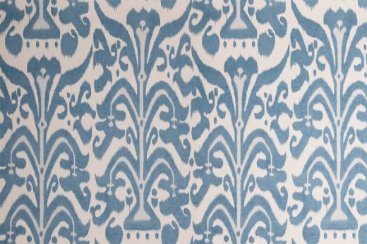 Belfour Damask Cobalt Colourway - Deep blue tones on textured wallpaper by Michael Szell