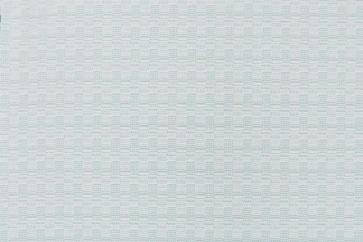 Outdoor performance fabric with woven textures in bright blue and white colours 