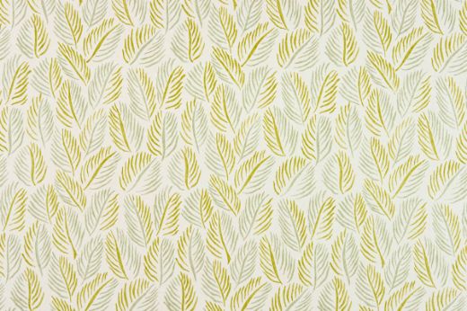 Armatures Feuilles wallpaper in grape green colorway, featuring a delicate leaf design with a nature-inspired pattern, perfect for creating a stylish and serene interior