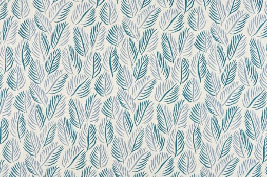 Armatures Feuilles wallpaper in cobalt blue colourway, featuring a refined leaf design with a vibrant, nature-inspired pattern, ideal for adding elegance to any space