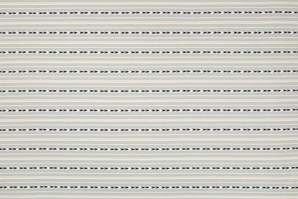 Bow and Arrow Woven Fabric by Kit Kemp in aqua blue and navy blue stripes with arrow pattern, perfect for upholstery, curtains, and cushions, adding texture and elegance 