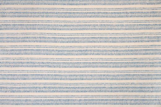  Soft striped weave in denim blue tones with subtle texture and earthy undertones, ideal for cushions and upholstery.