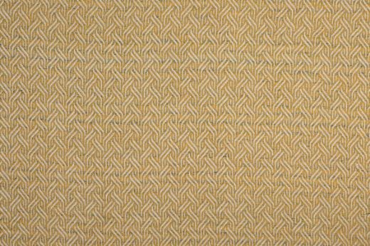 Tangle woven fabric in lemon yellow colour, an intricate textured design by And Objects.