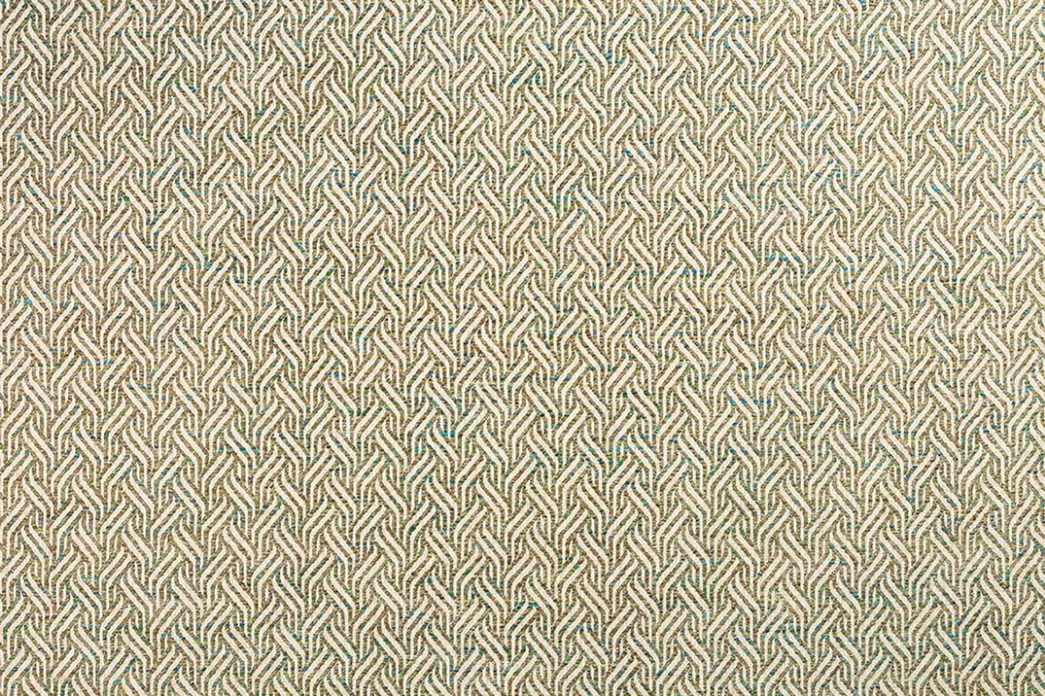 Tangle woven fabric in olive colour, an intricate textured design by And Objects.