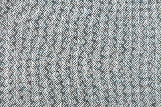 Tangle woven fabric in indigo colour, an intricate textured design by And Objects.