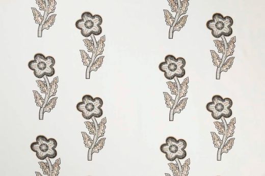 Large scale flowers in natural colours. Designed by Kit Kemp.