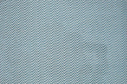 Geometric zig zag woven fabric in colour pale blue