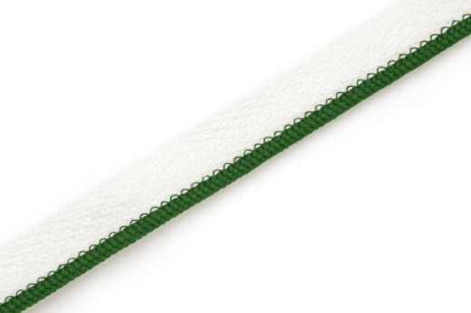 Vertelli piping in dark green colour