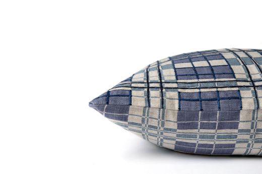 Picture of Plaid Indigo Cushion 