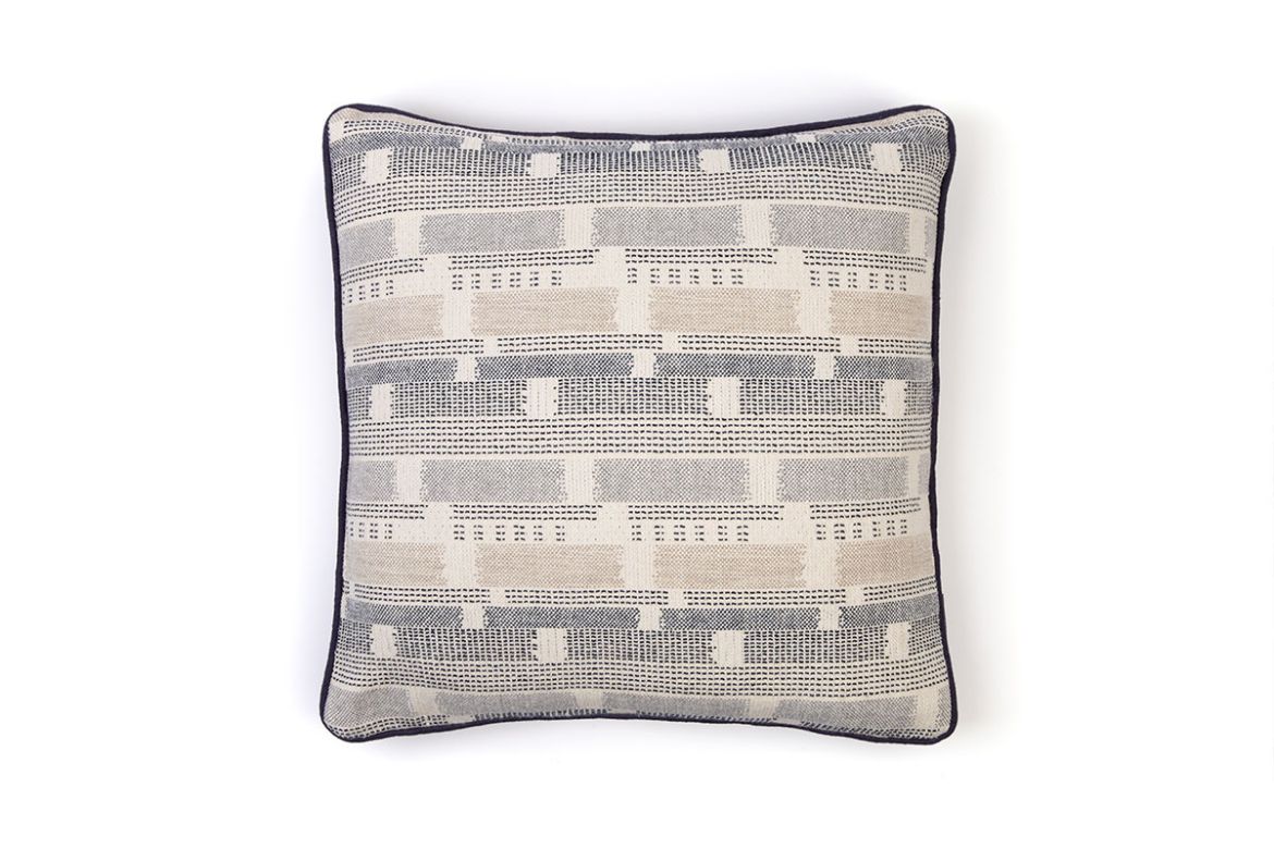 Picture of  Loom Weave Indigo Cushion 