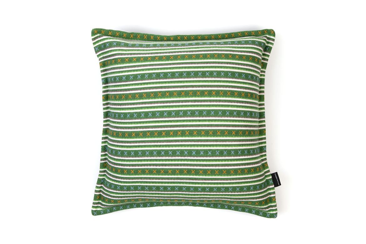 Picture of  Criss Cross Green Cushion 