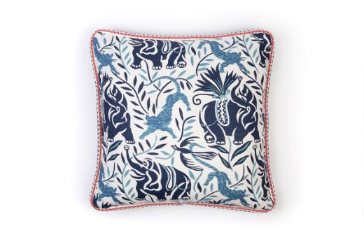 Picture of  La Jungle Dark Indigo Cushion 