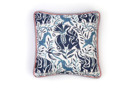 Picture of  La Jungle Dark Indigo Cushion 