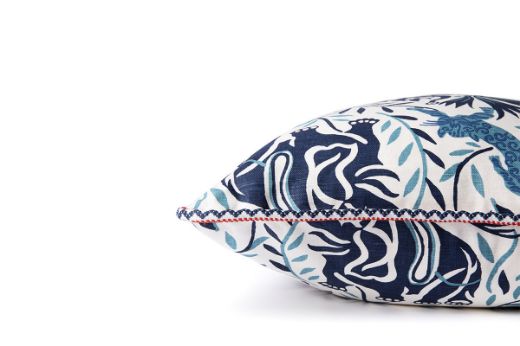 Picture of  La Jungle Dark Indigo Cushion 