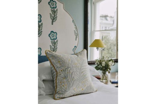 Picture of  Mille Feuilles Pale Blue Cushion 