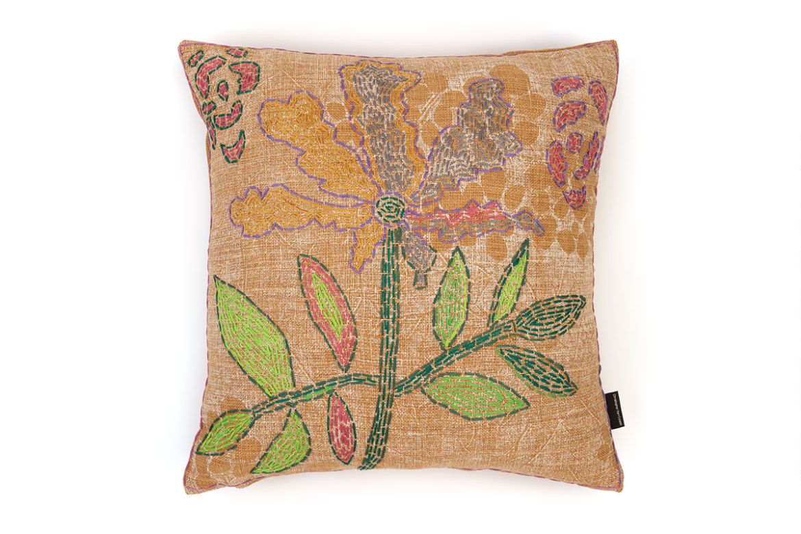 Picture of  Refugee Craft Group Wiggly Flower Cushion