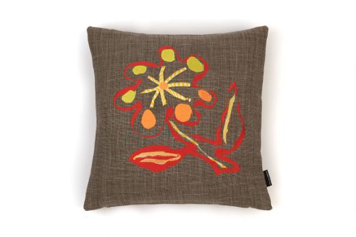 Picture of Alice Kettle Red & Orange Marigold Cushion