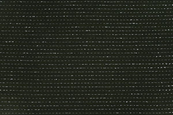 Woven textured fabric in dark olive with white speckled stripes going horizontal 