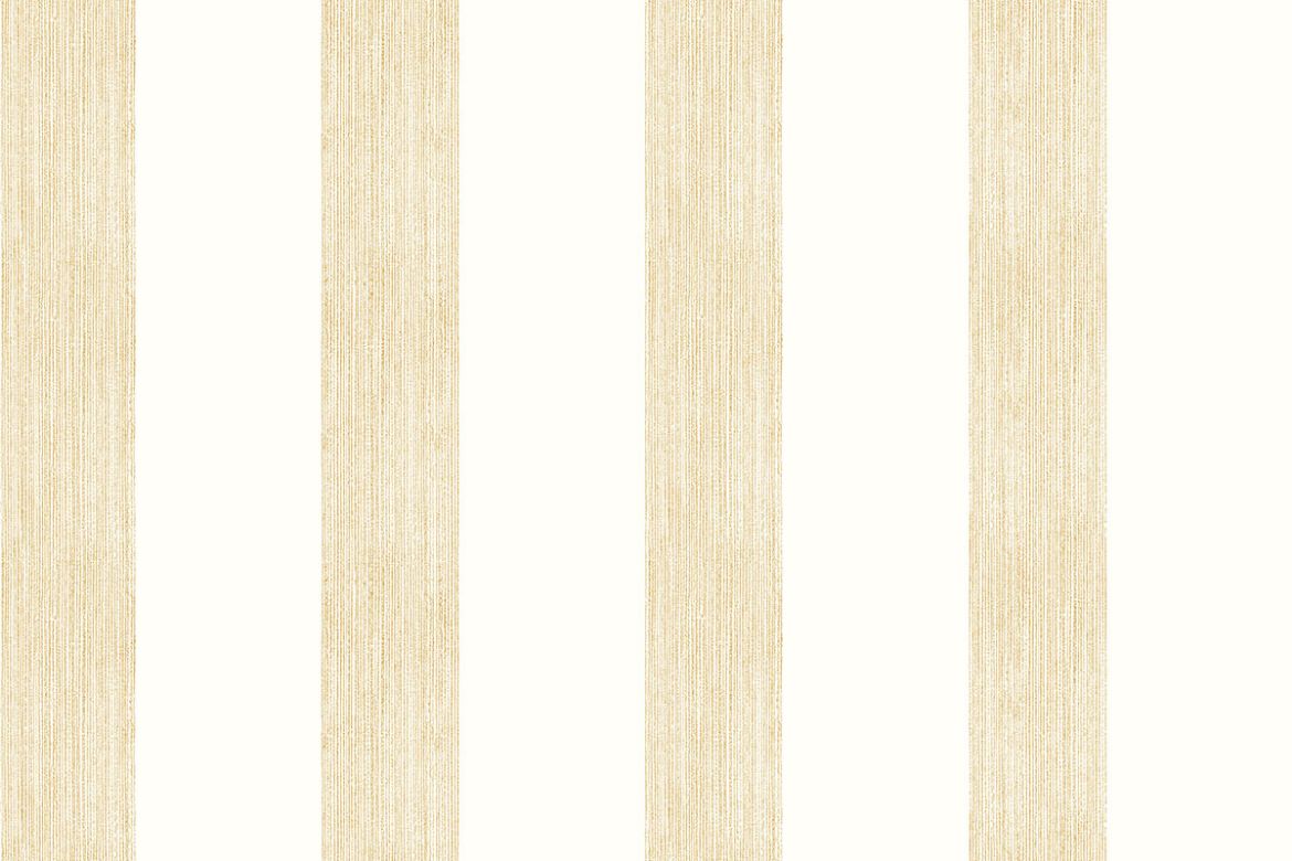 Vertical stripes in gold yellow colour on a wallpaper 