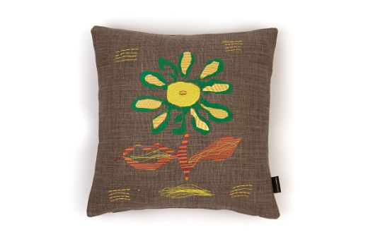 Picture of Alice Kettle Yellow Tiger Flower A Cushion