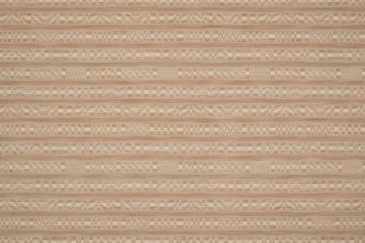 Hotline fabric in rich natural tones. Has a horizontal stripe of geometric designs