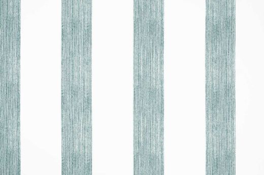 Vertical stripes in navy colour printed on a linen fabric 