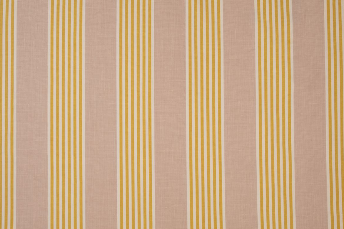 Vertical stripe in lemon yellow and soft pink 