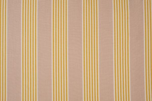 Vertical stripe in lemon yellow and soft pink 