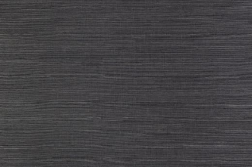 Dark charcoal sisal grasscloth wallpaper with fine horizontal texture.