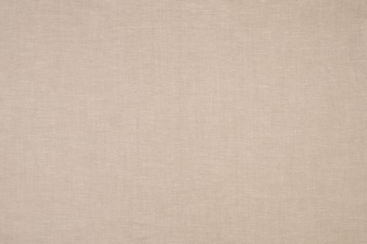 Flat view of Bruges fabric in taupe, showing fine linen texture.