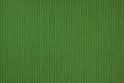Algonquin fabric in bright green colour, has ticking stripe in vertical lines in white 