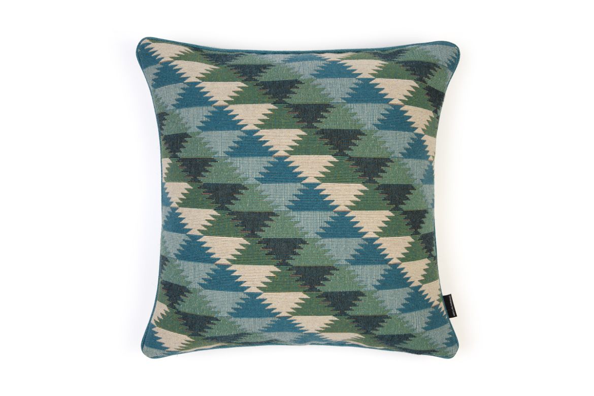 Picture of Busy Lizzie Aqua Cushion  