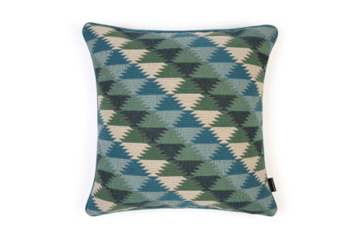 Picture of Busy Lizzie Aqua Cushion  