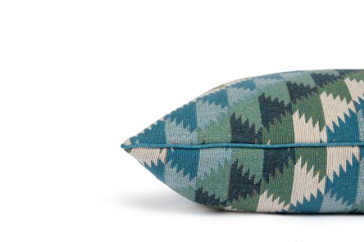 Picture of Busy Lizzie Aqua Cushion  