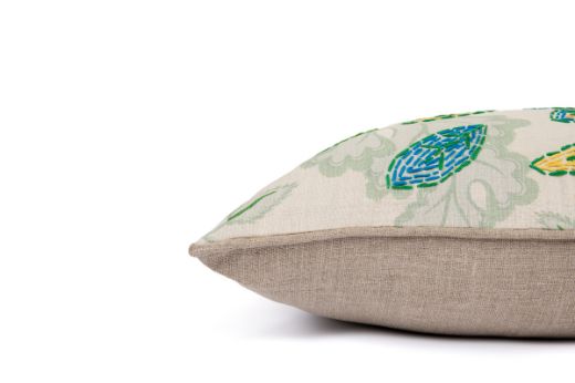 Picture of CARNIVAL EMBROIDERED CUSHION GREEN FOUR