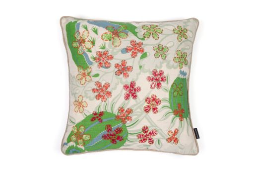 Picture of CARNIVAL EMBROIDERED CUSHION GREEN NINE