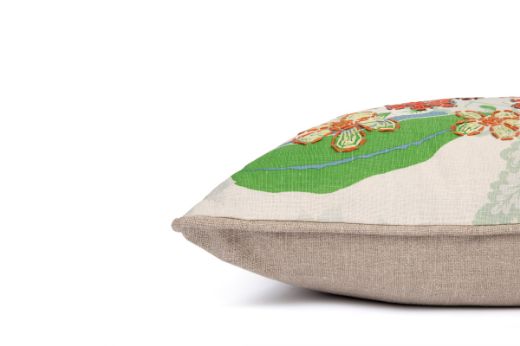 Picture of CARNIVAL EMBROIDERED CUSHION GREEN NINE