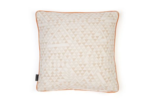 Picture of Camino Real Natural with Vertelli Arancio Piping Cushion