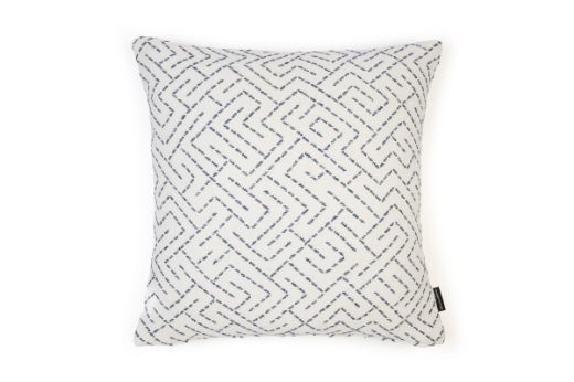 Picture of Triangulated Woven Indigo Cushion