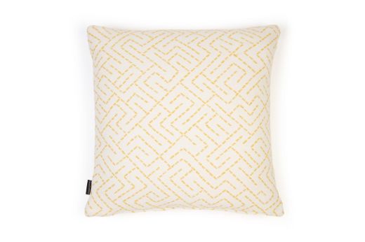 Picture of Triangulated Woven Lemon Cushion 