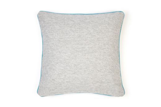 Picture of  Sandy Lane Cushion Grigio with Pop Art Orange Trim Cushion