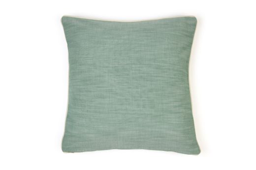 Picture of Sandy Lane Cushion Verde with Maroma Verde back with Pop Art Natural Trim Cushion