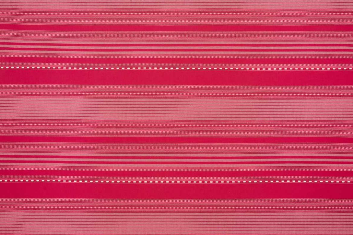 Pink Karoo Performance Weave fabric with horizontal striped pattern
