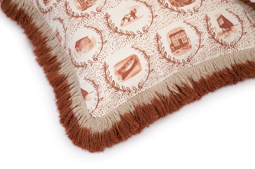 Picture of Set The Scene Terracotta Cushion 