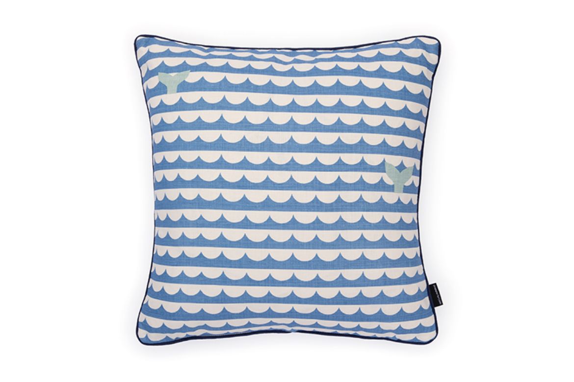 Picture of We Sailed Away Royal Blue Cushion