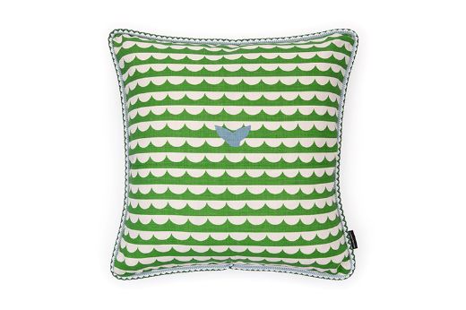 Picture of We Sailed Away Green Cushion
