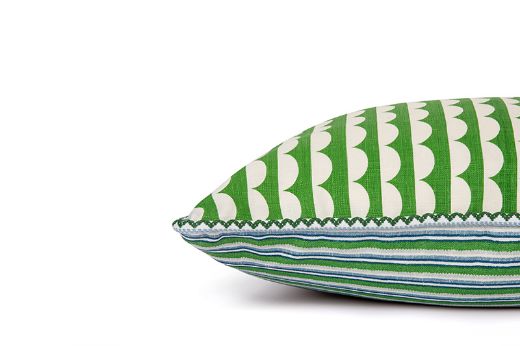 Picture of We Sailed Away Green Cushion