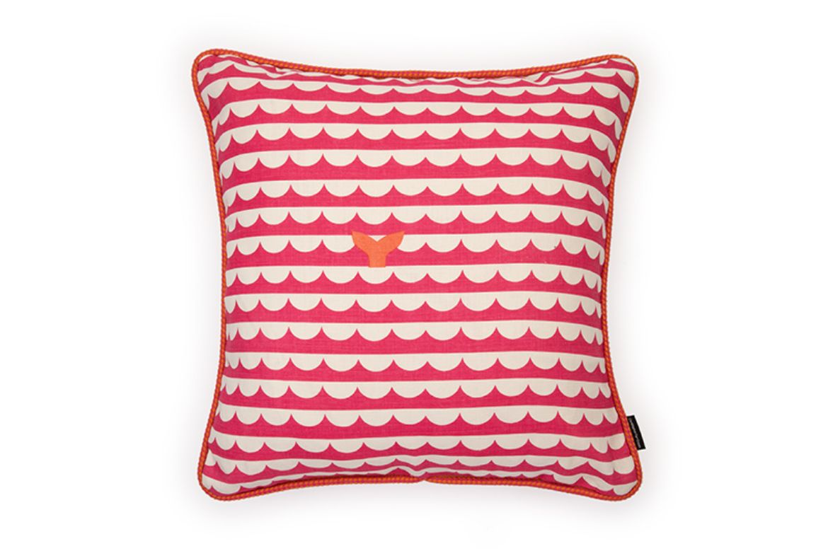 Picture of We Sailed Away Hot Pink Cushion 