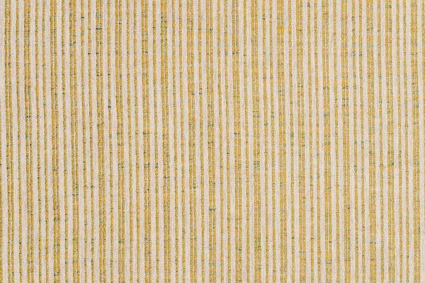 Textured stripe in lemon yellow with speckles of teal in the yarn 