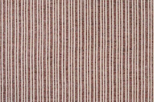 Textured stripe in terracotta with speckles of warm browns in the yarn 